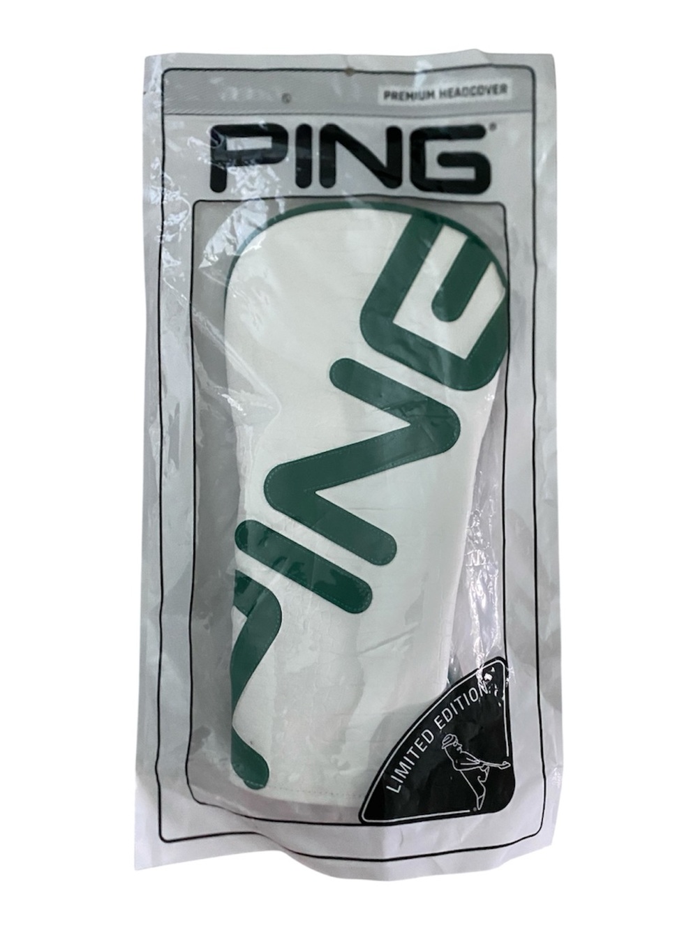 PING Men's White & Green Limited Edition Heritage Diver Headcover